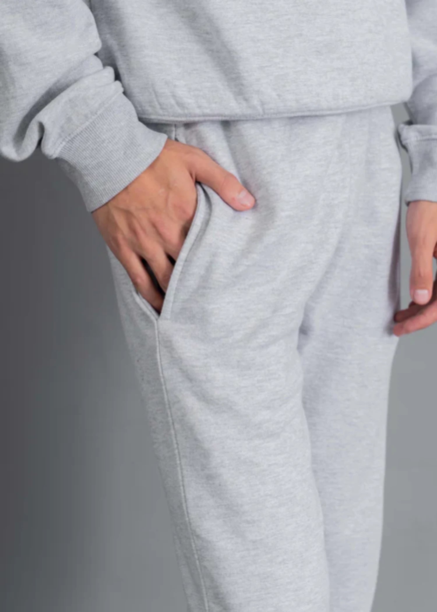 terry Trousers in Ash grey