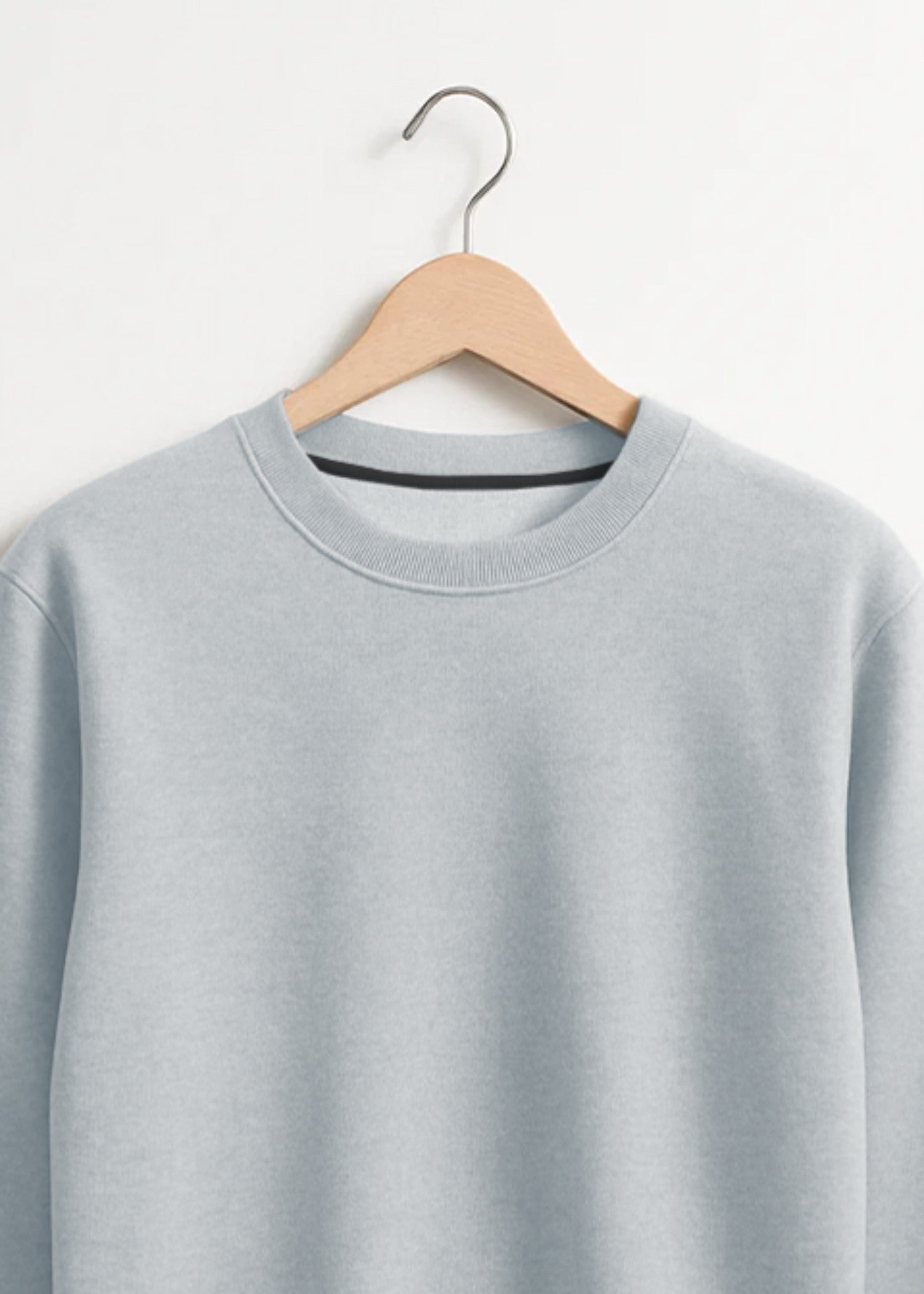 fleece Sweatshirt in Pastel grey