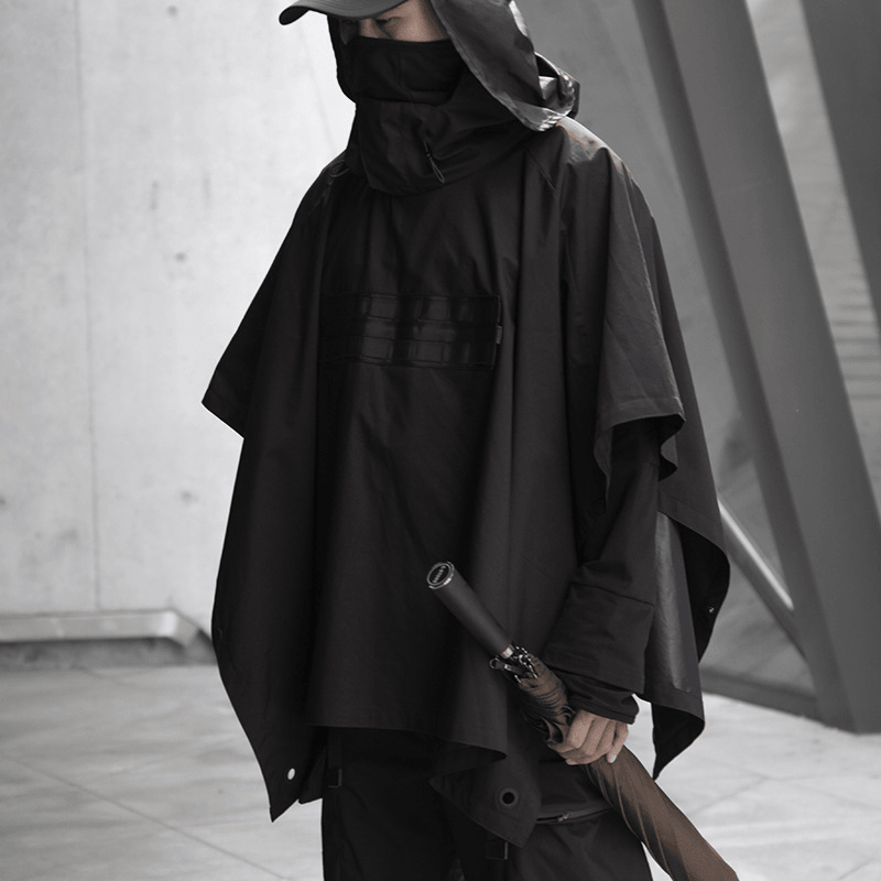 Cloak Dark Ninja Shawl Outdoor Windproof Rain and Snow Windbreaker Jacket