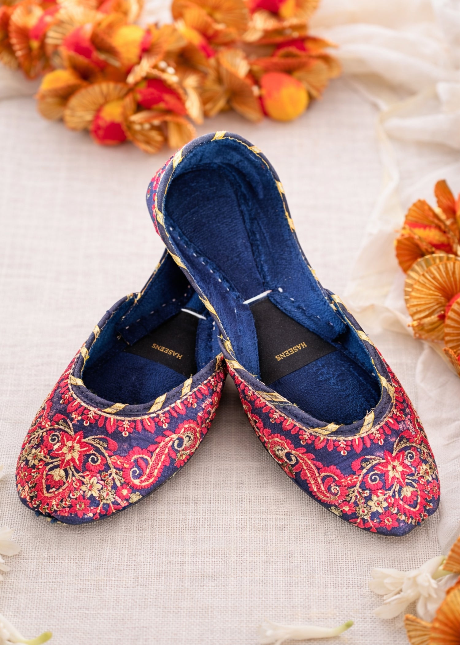 Khussa in Navy blue by - High Quality Women Khussa QHB2244