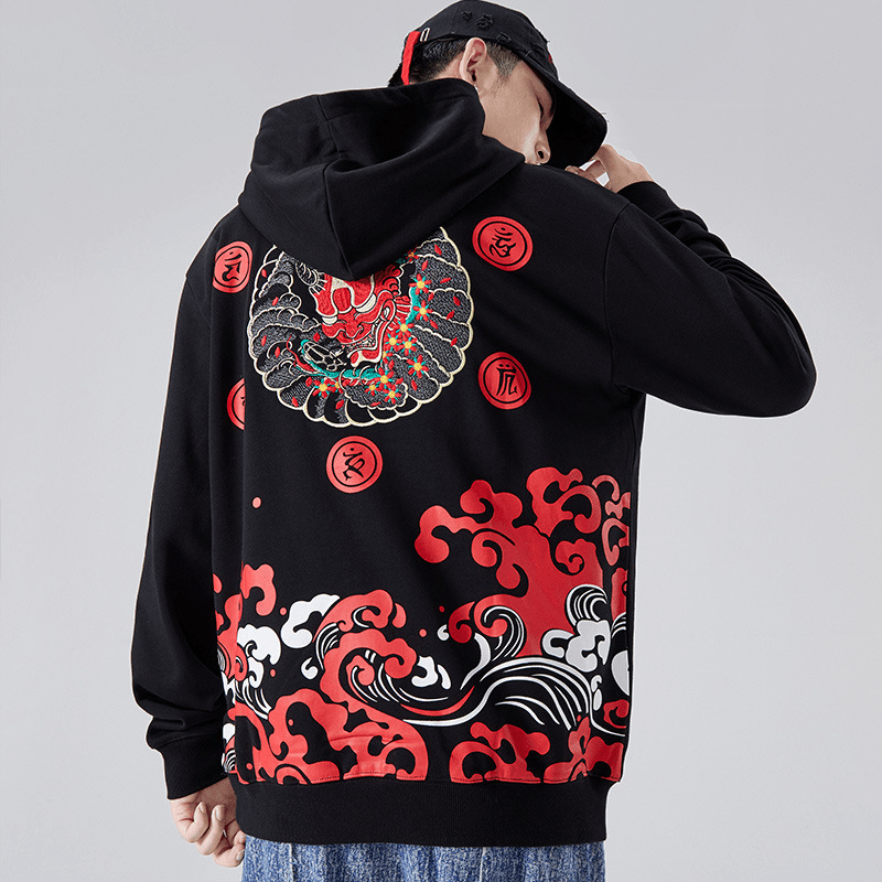 Hip-Hop Loose plus Size Pullover Hoodie Sweater
