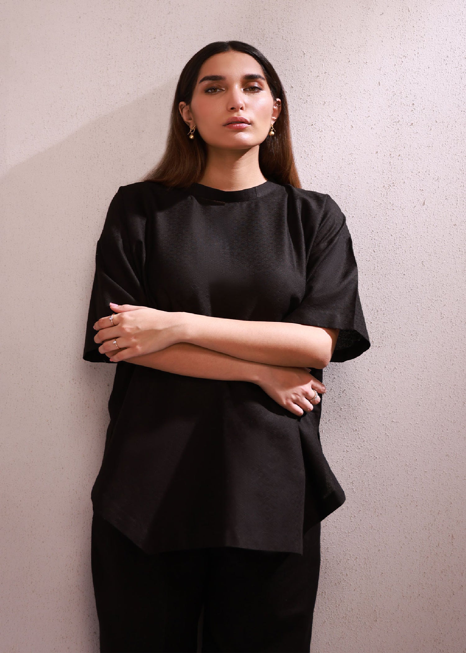 jacquard Co ord Sets in Black
