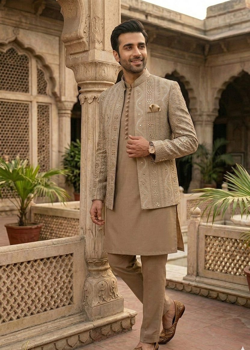 silk Prince Coat in Ash grey