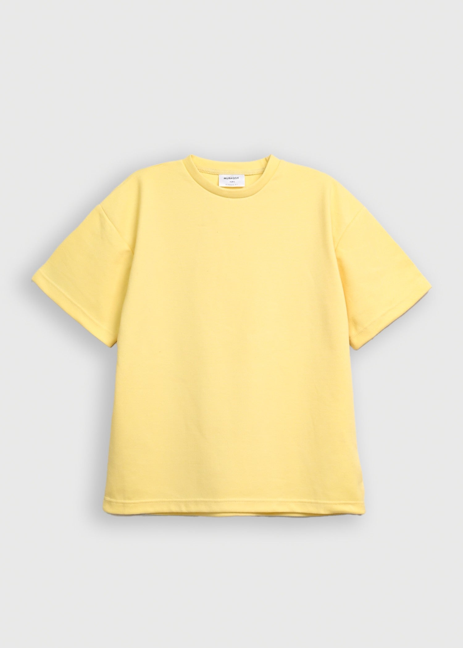 interlock knit T Shirt in Yellow
