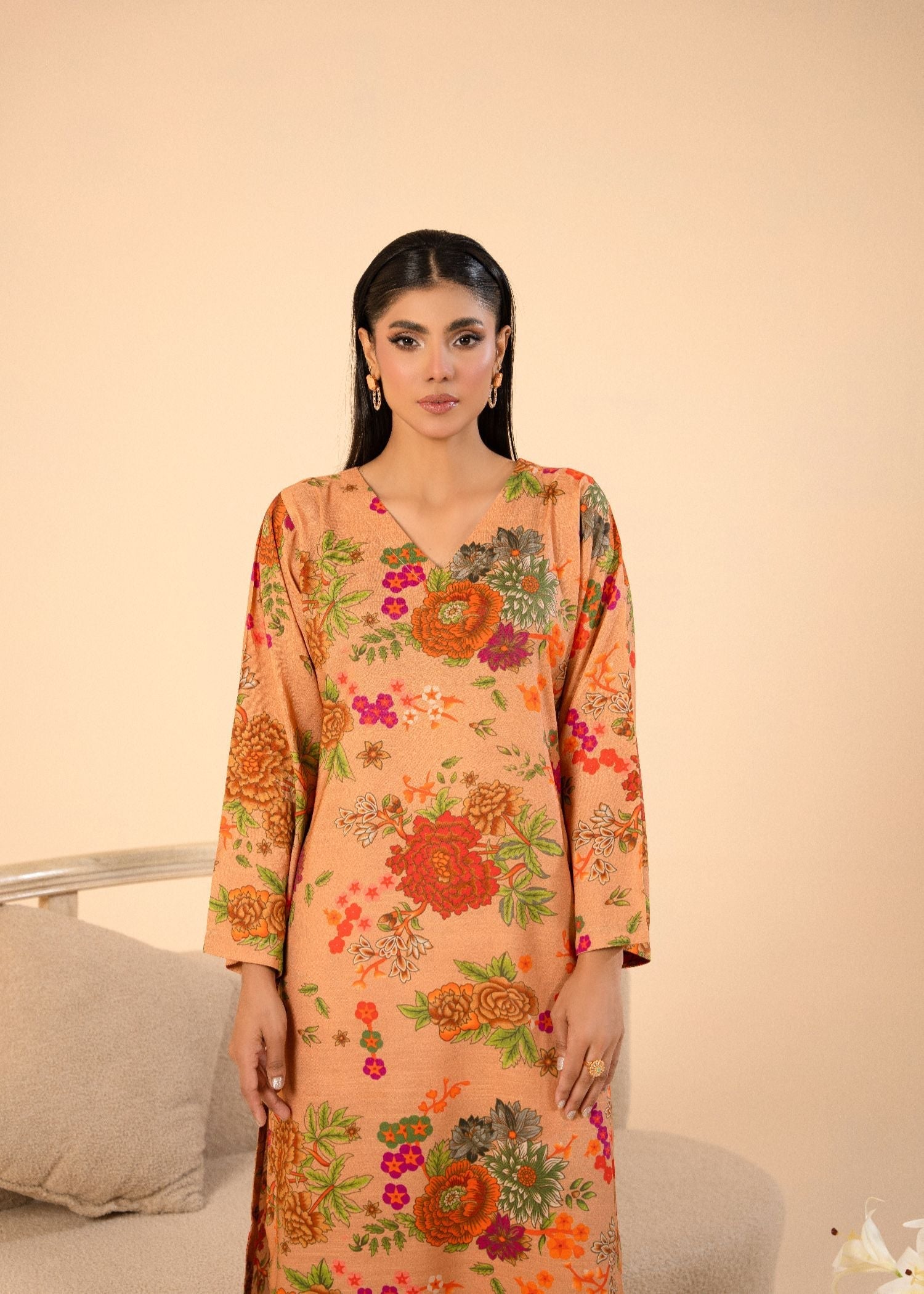 viscose Co Ord Sets in Camel brown