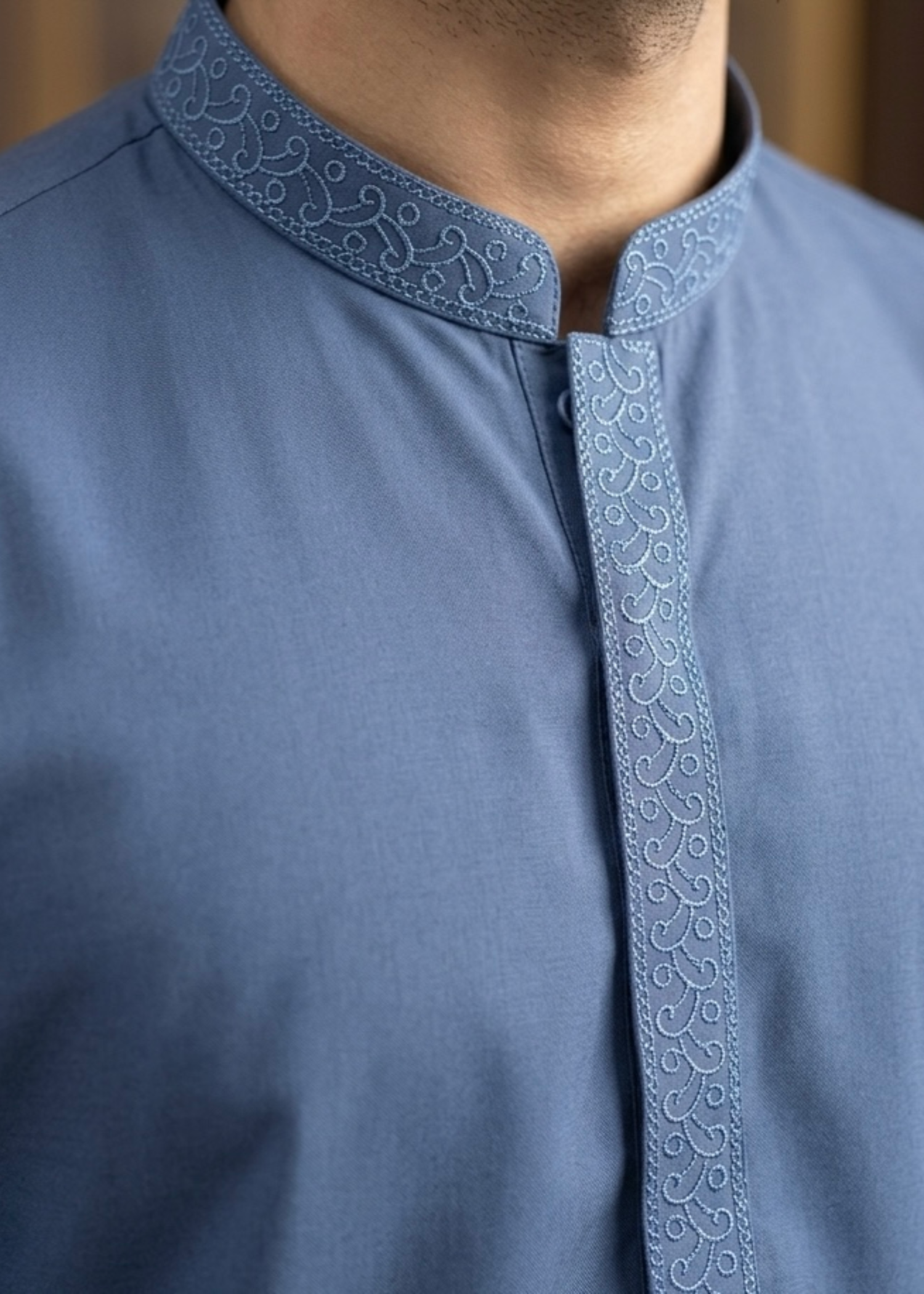 wash & wear Shalwar Kameez in Sapphire blue