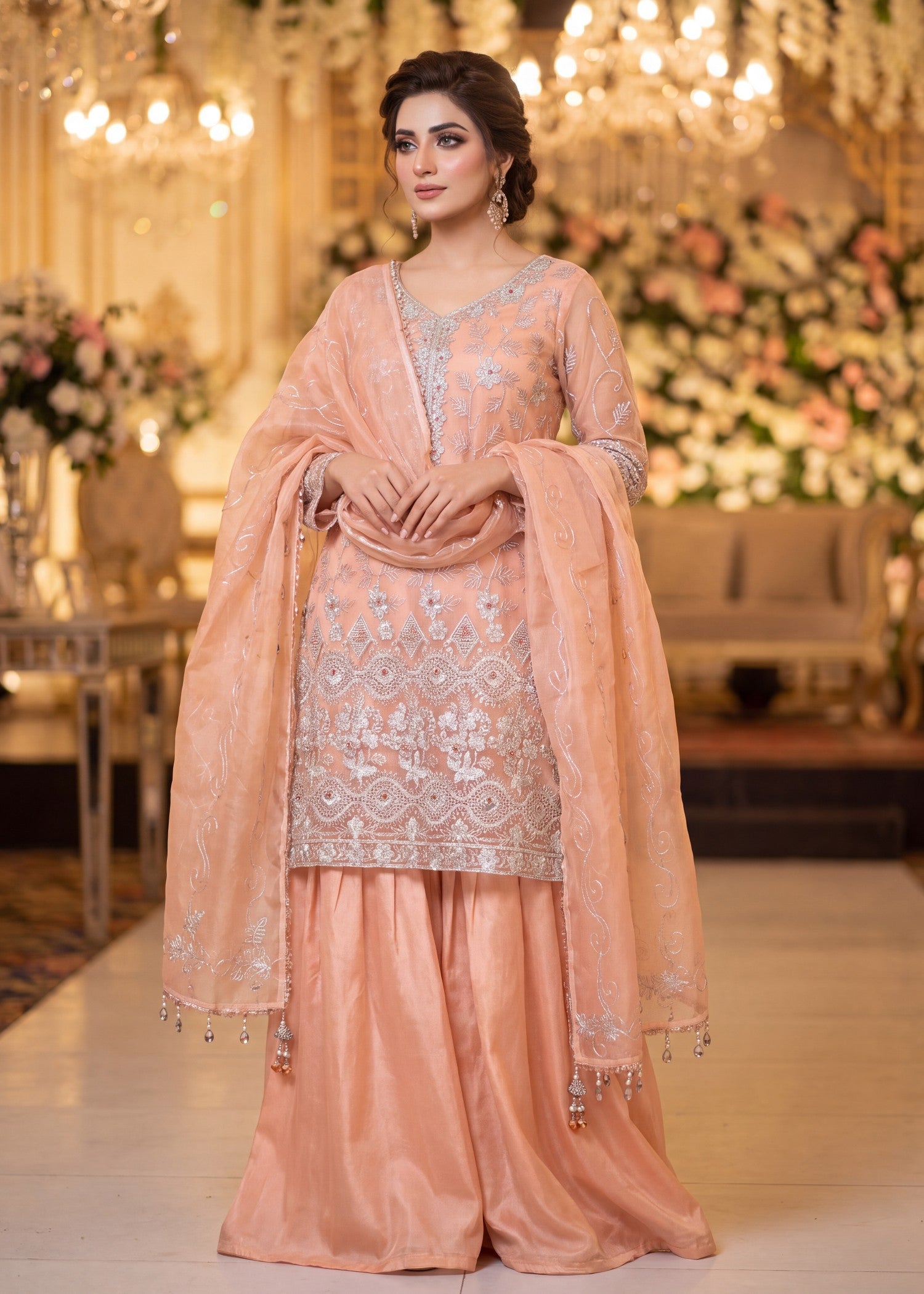 tissue Unstitched in Peach pink