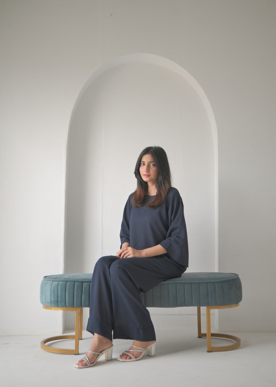 georgette Co ord Sets in Blue