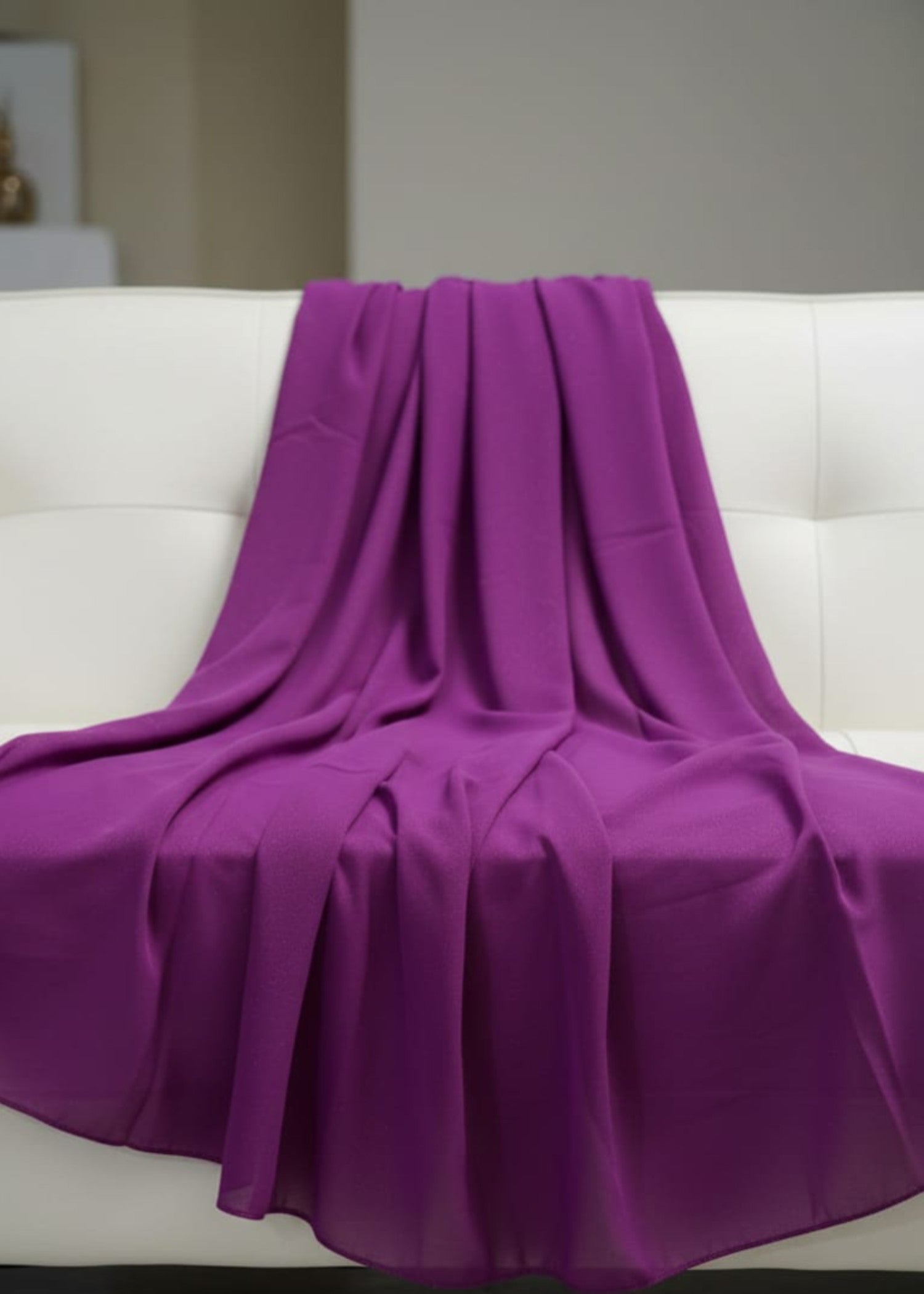 georgette Hijab in Magenta