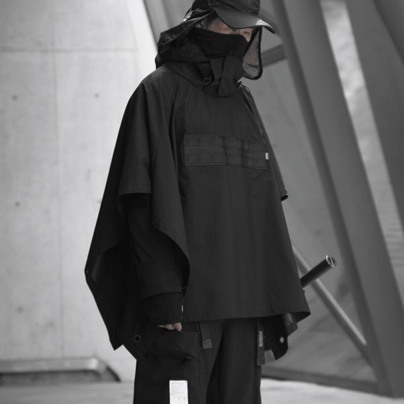 Cloak Dark Ninja Shawl Outdoor Windproof Rain and Snow Windbreaker Jacket