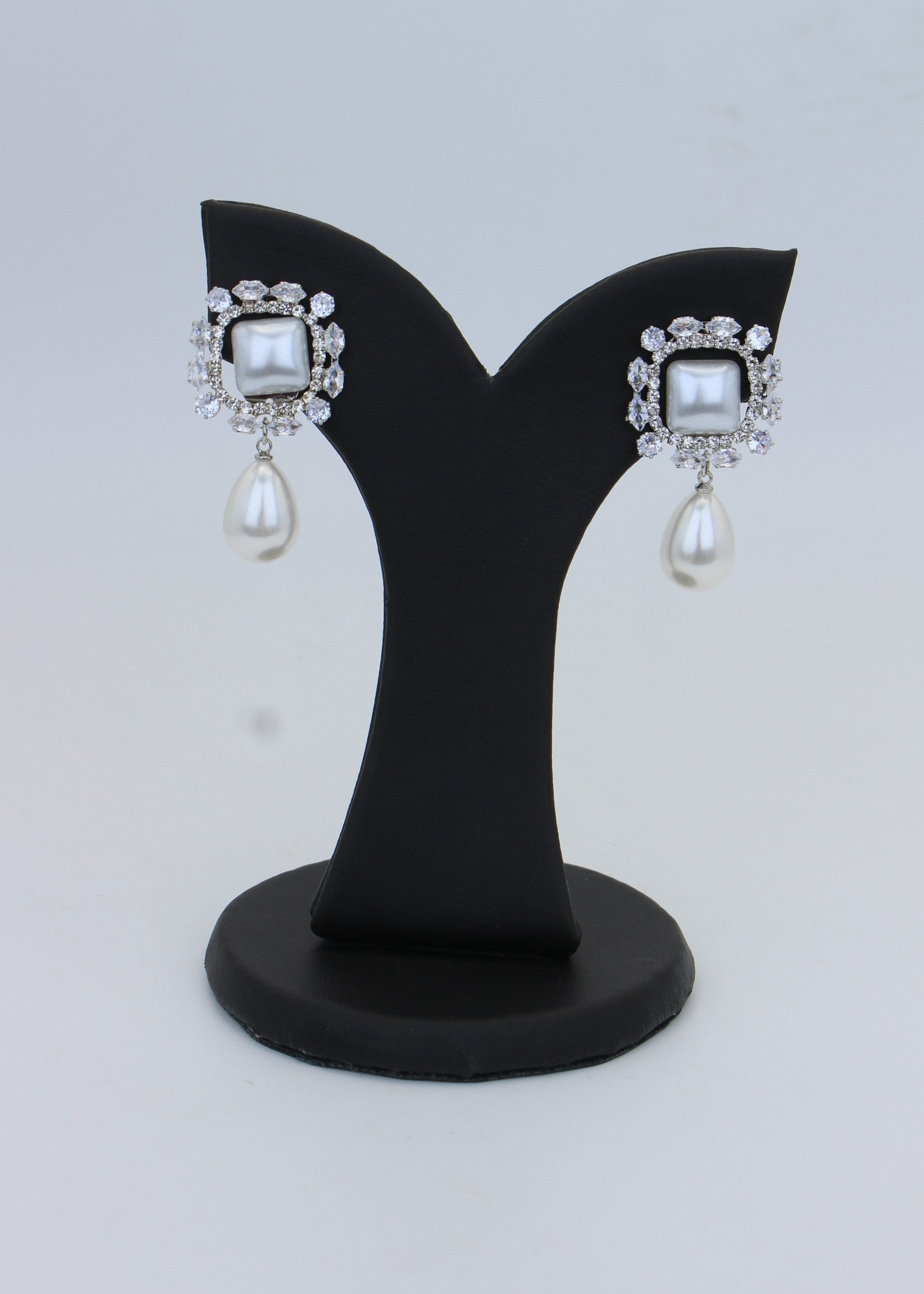Earrings in White Color by - Trendy Women Earrings TMT3860