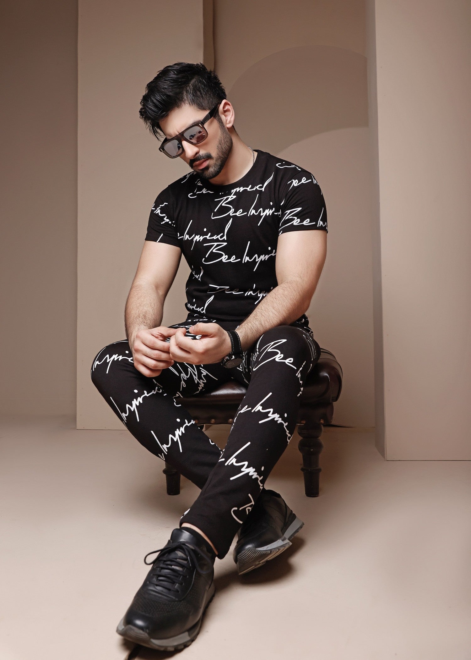 terry Tracksuit in Black