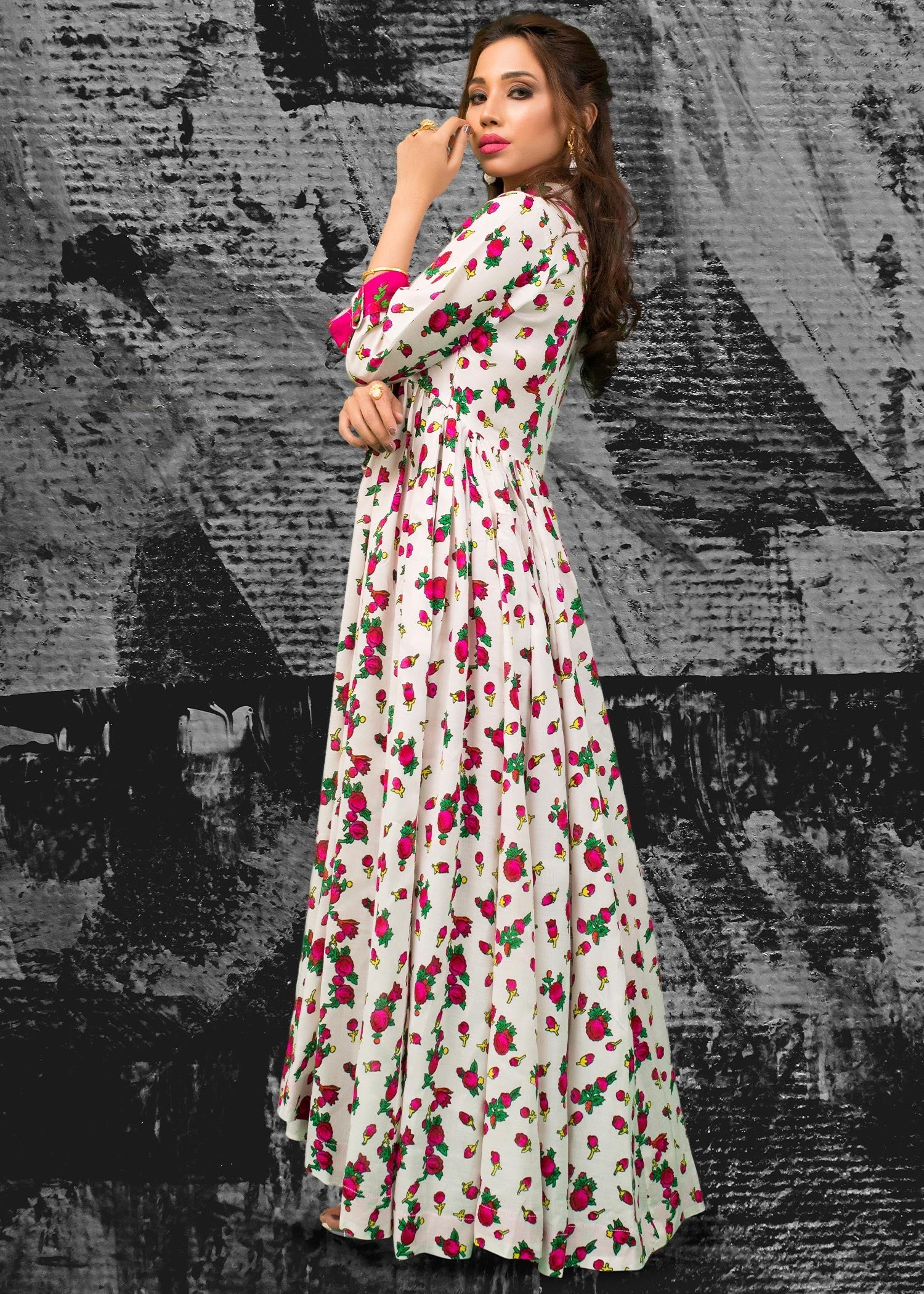 cotton Maxi in White
