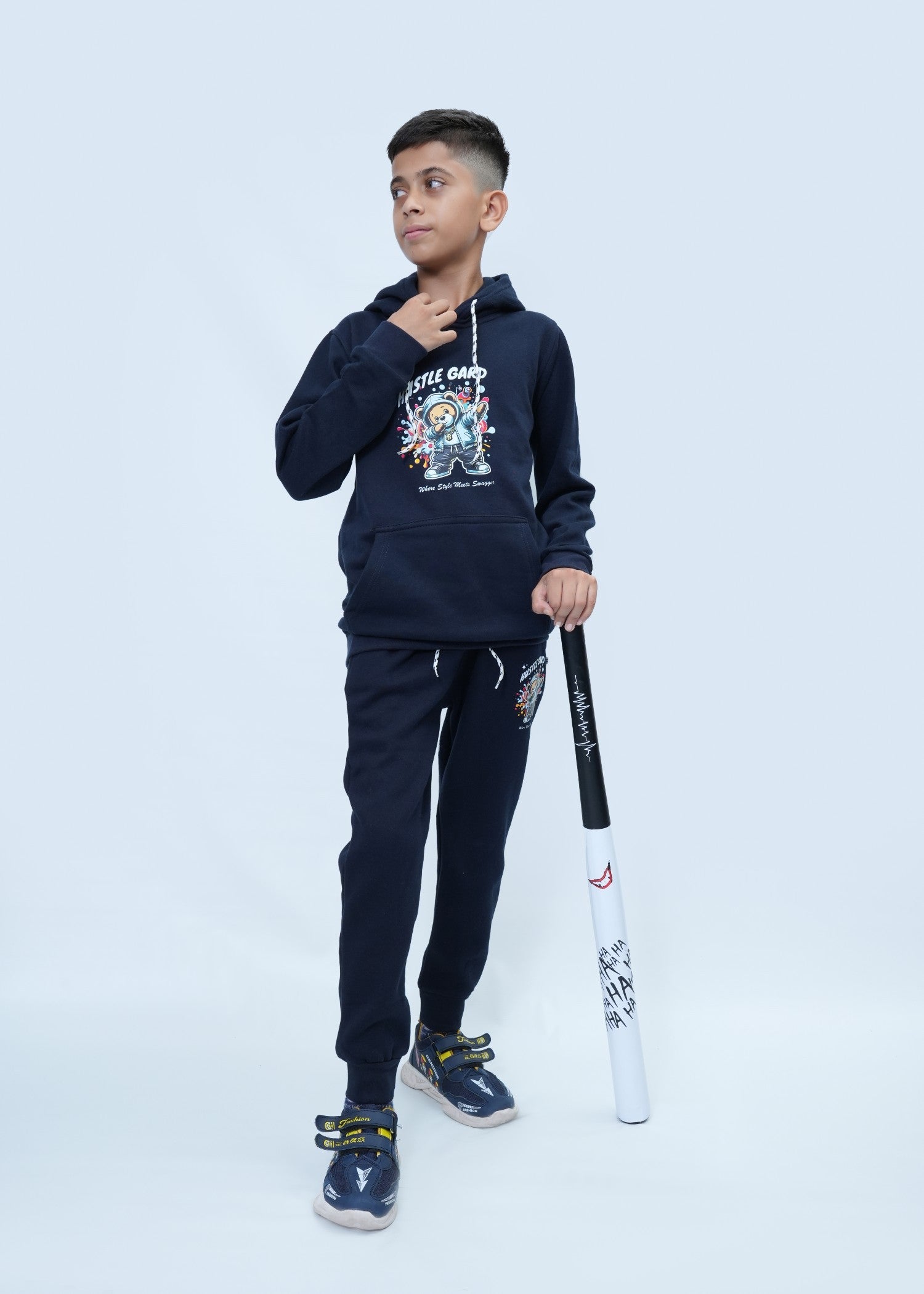 fleece Tracksuit in Dark blue