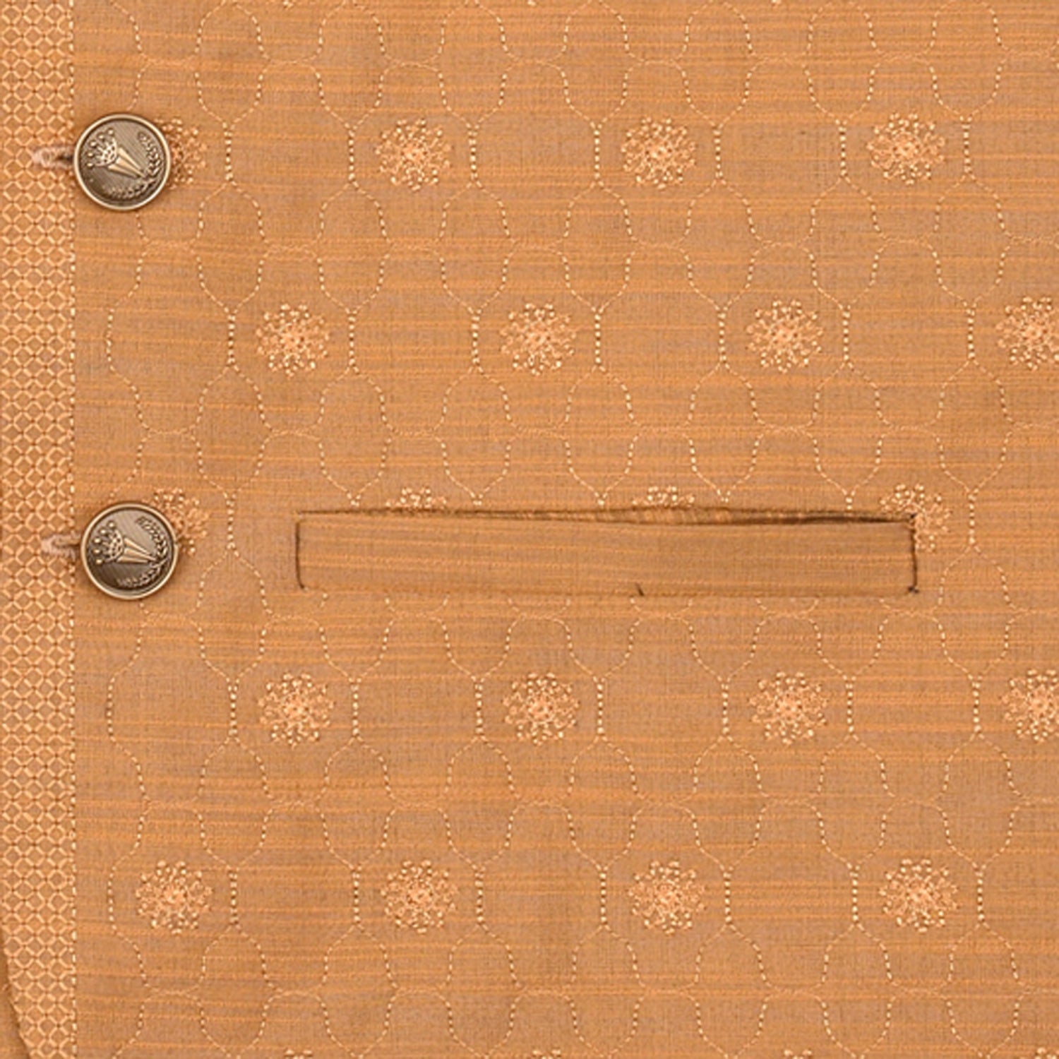 raw silk Waistcoat in Yellow