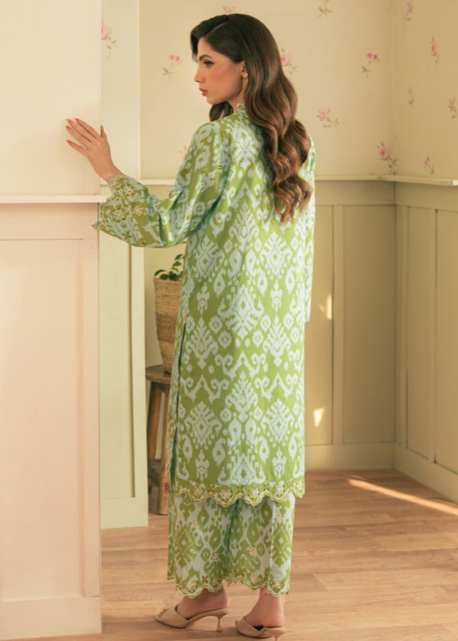 cambric Co Ord Sets in Dark green