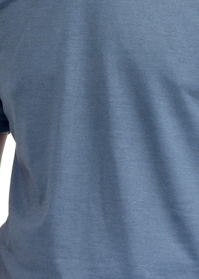 cotton T Shirt in Steal grey