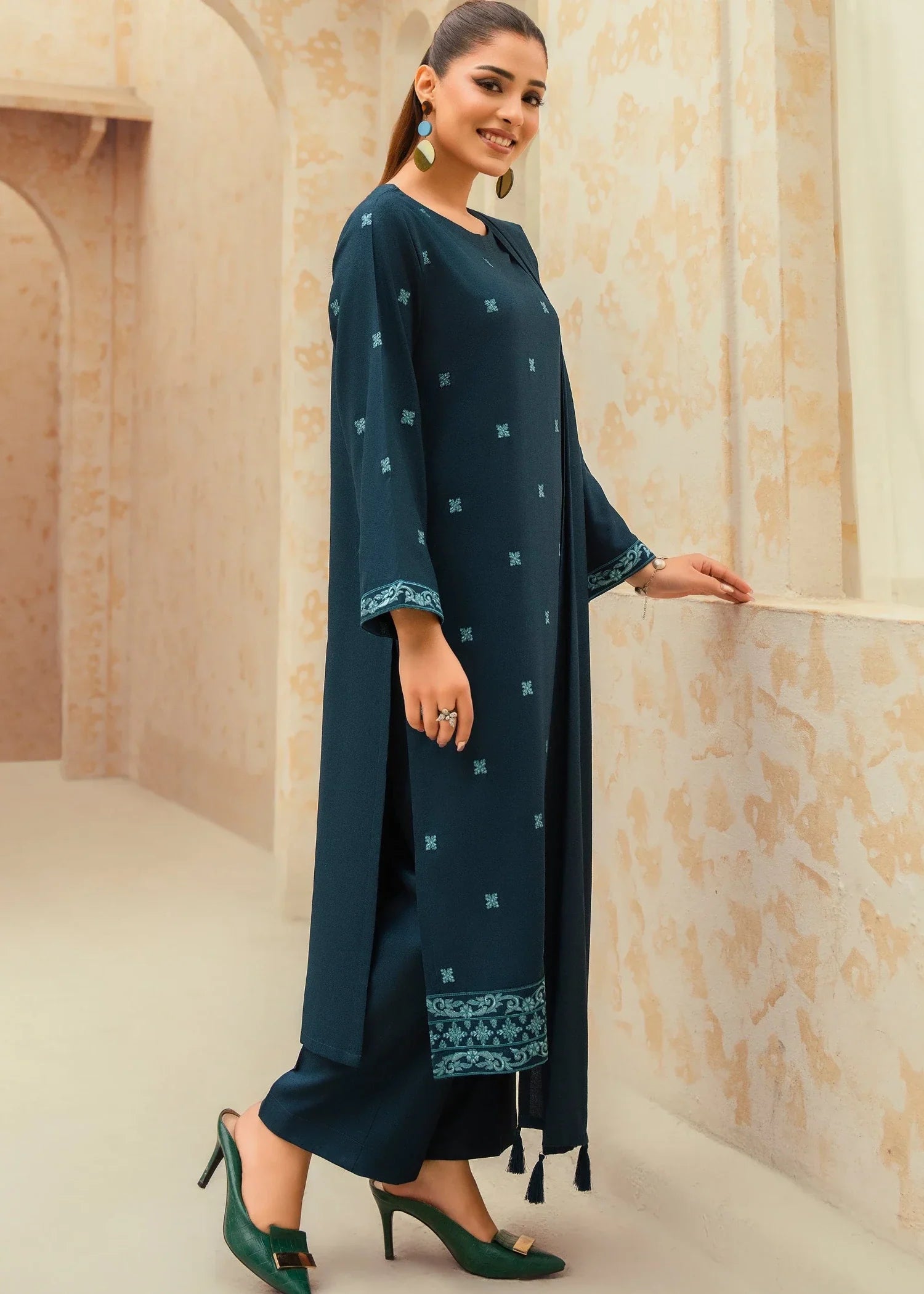 marina Kurta Set in Teal
