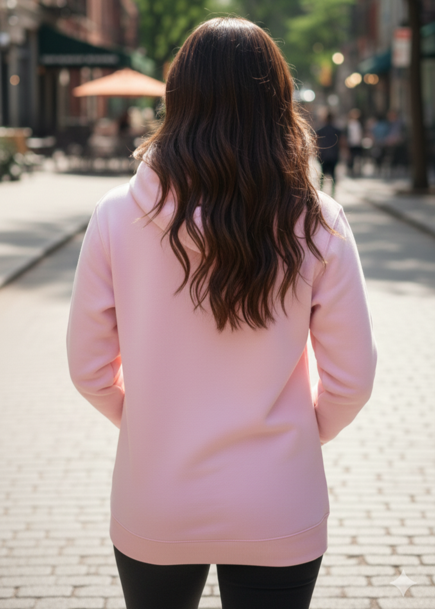cotton Hoodie in Pink