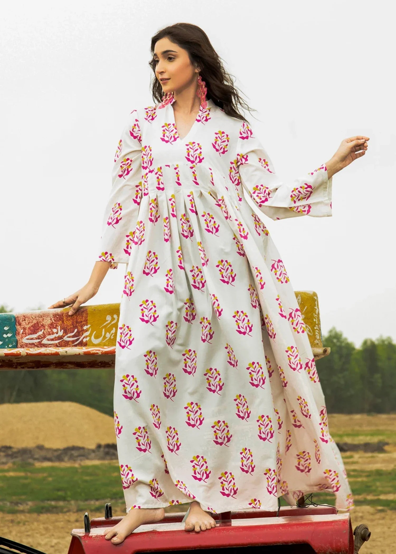 poly lawn Maxi in White