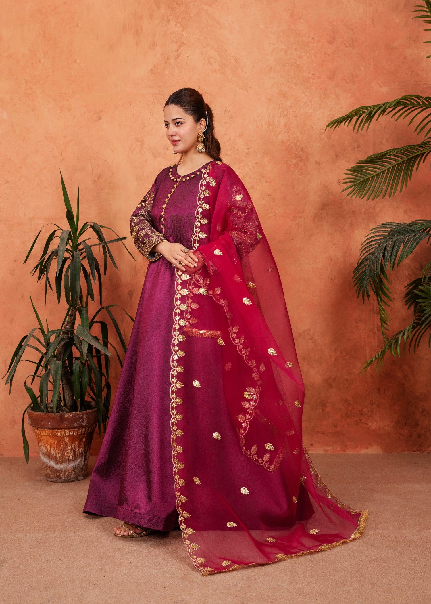 silk Maxi in Plum