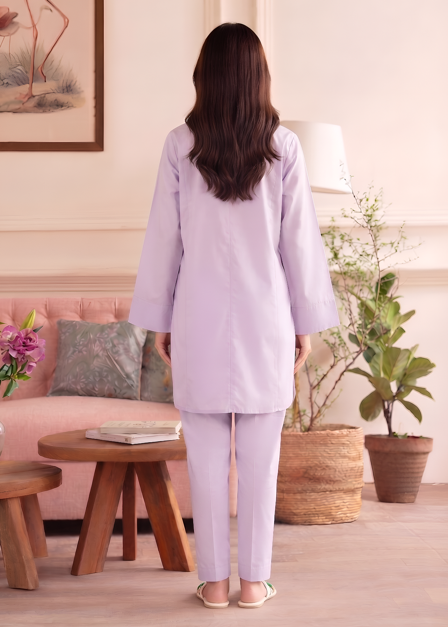 cotton Co Ord Sets in Violet