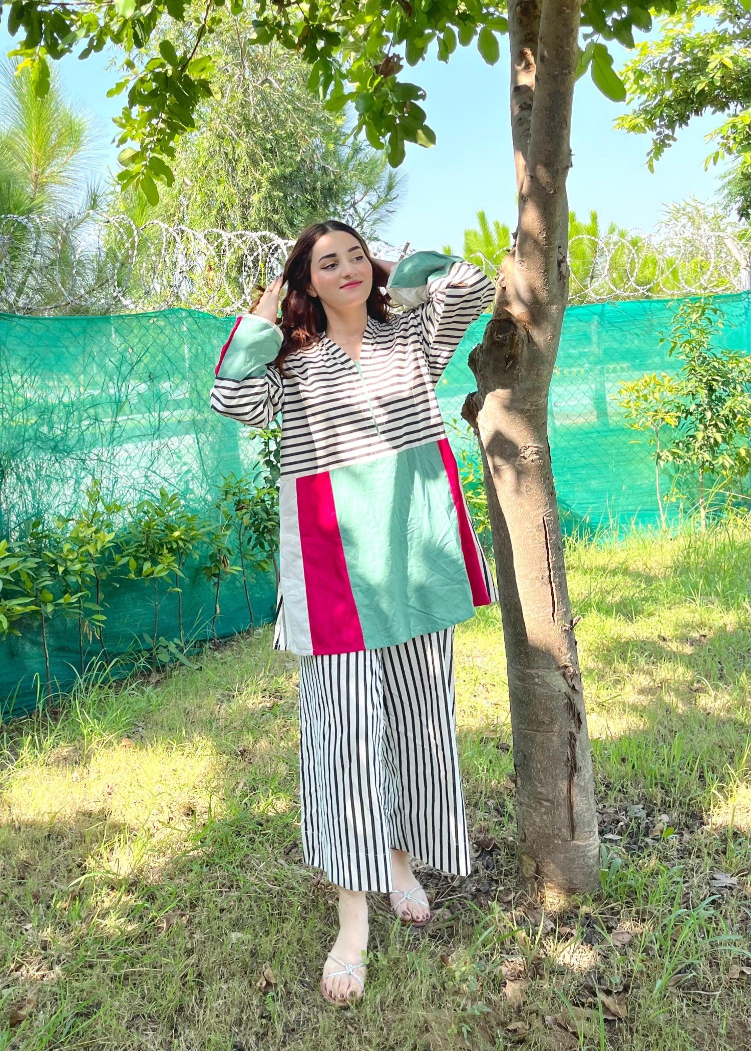 cotton Co ord Sets in White