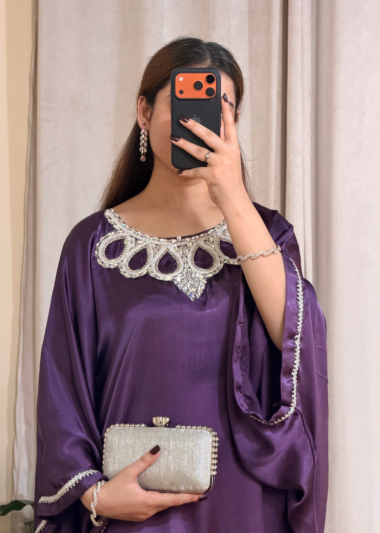 charmuse/shamooz Kaftan in Indigo