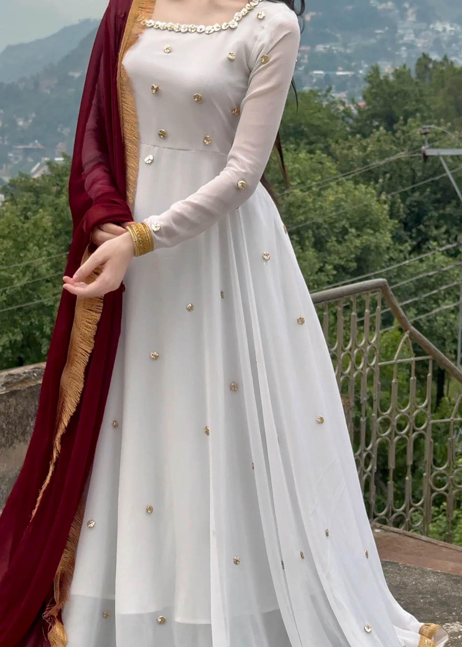 silk Maxi in Lynx white
