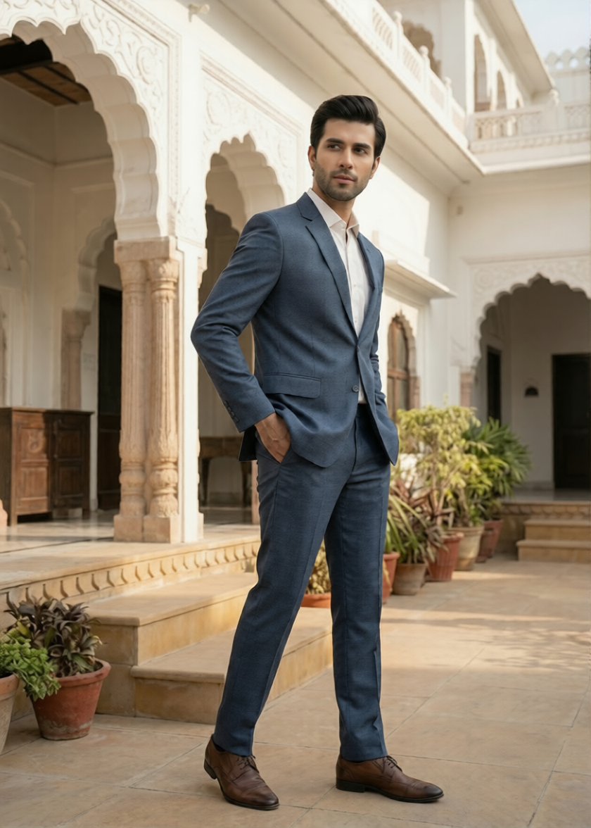 tropical Suits in Blue