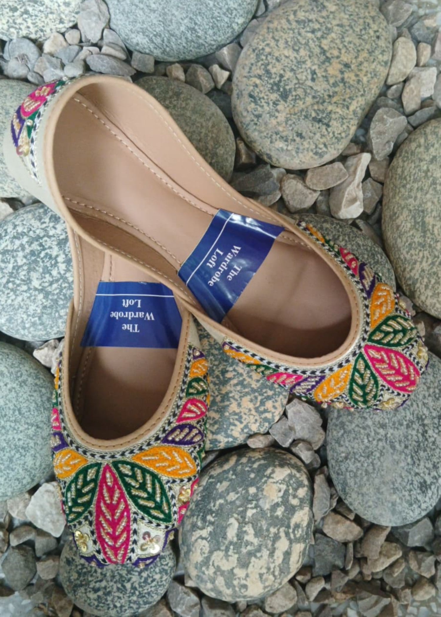 Khussa in Multi by - High Quality Women Khussa QST3449