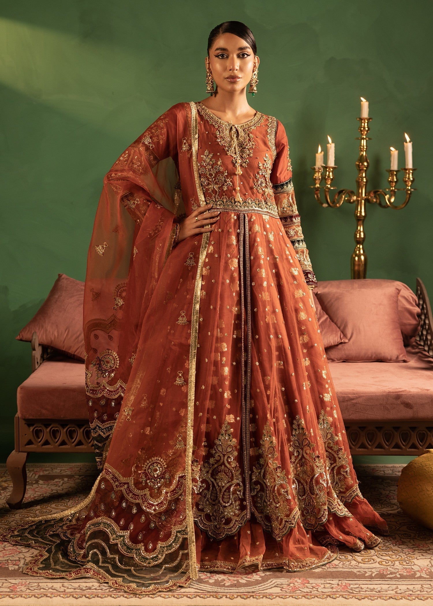 net Maxi in Rust orange