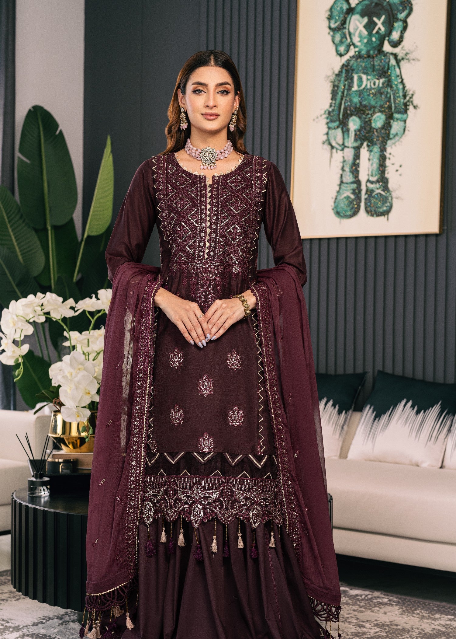 cotton Unstitched in Plum