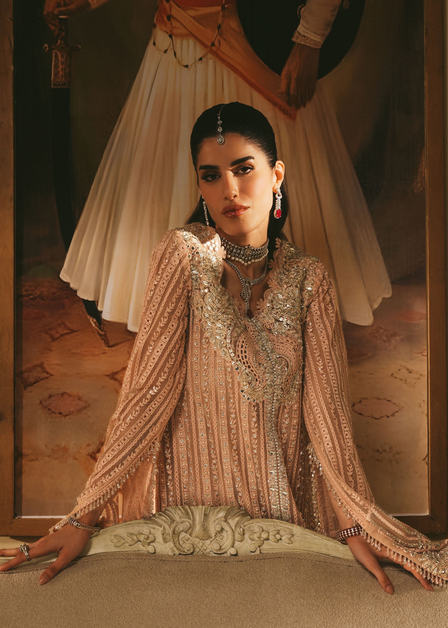 net Sharara in Pink