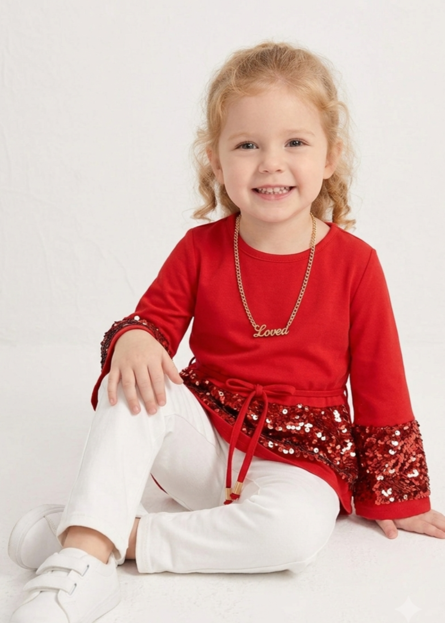 raw silk Top in Red