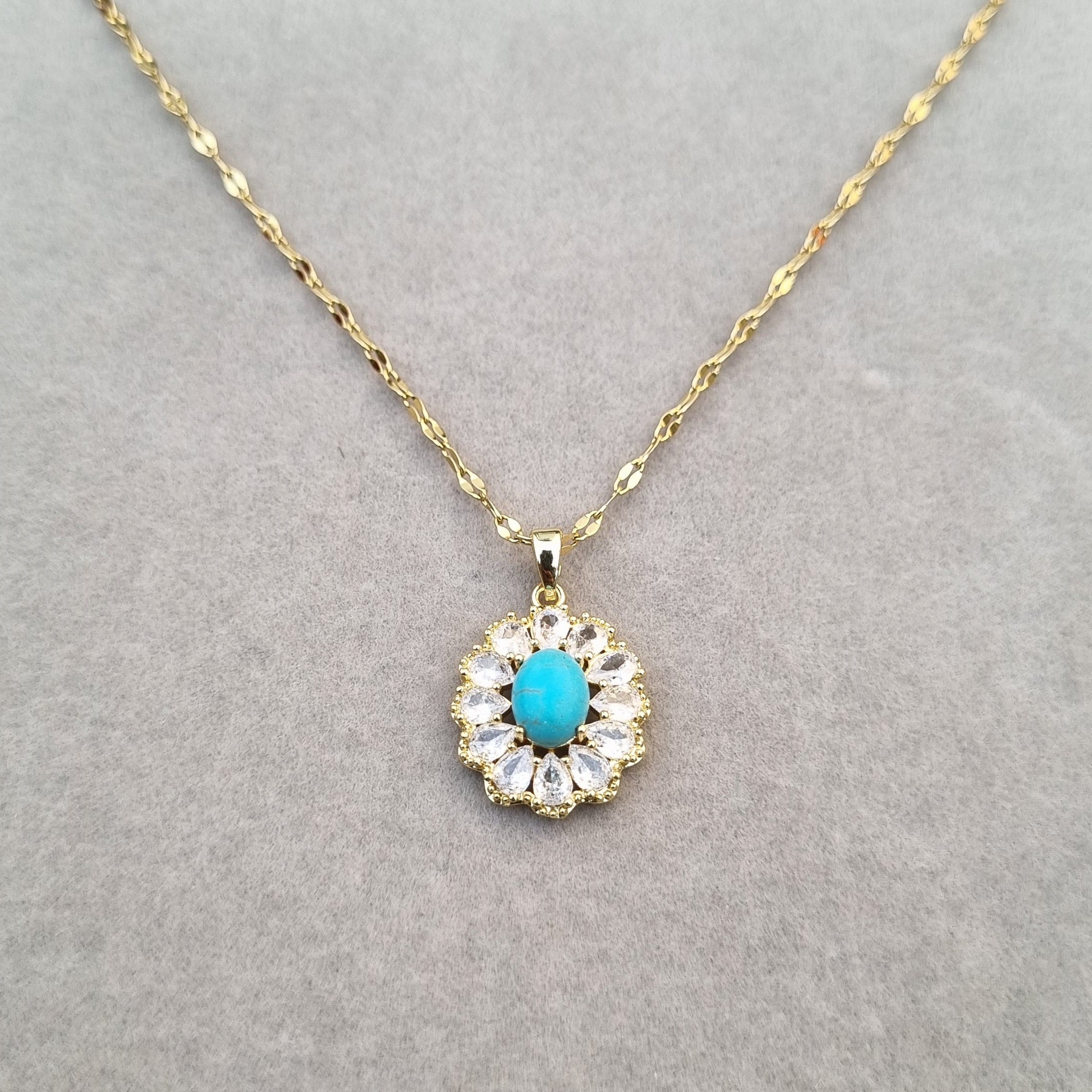 Necklace in Blue Color by - Trendy Women Necklace CWY8324