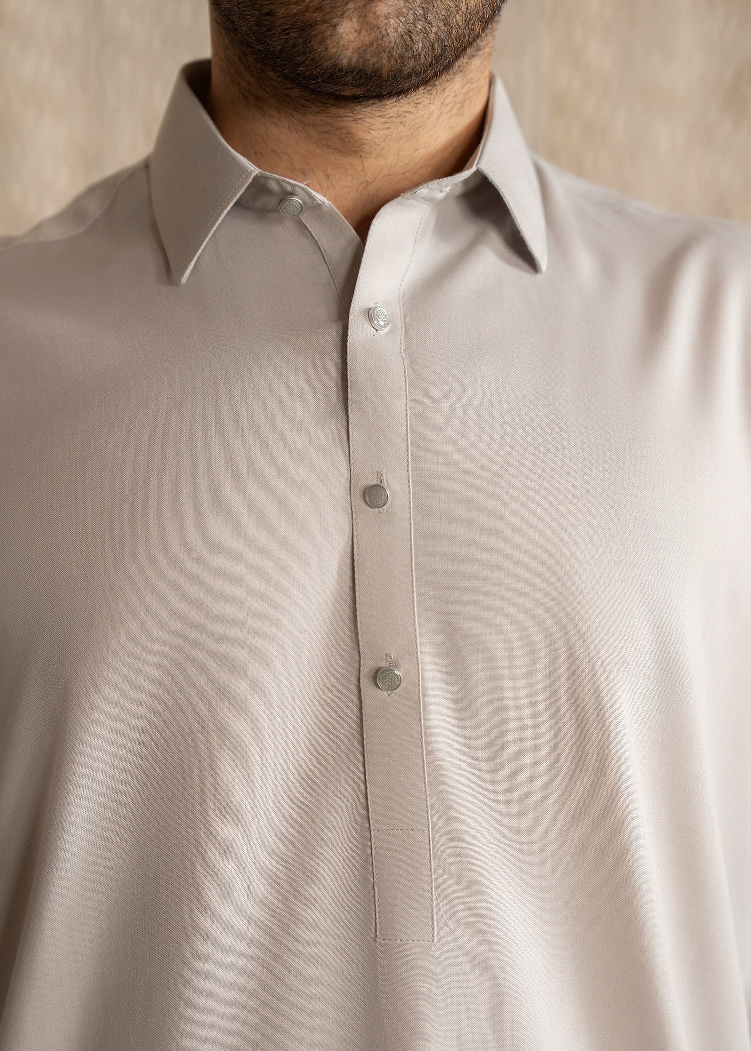 wash & wear Shalwar Kameez in Steal grey by Buraq