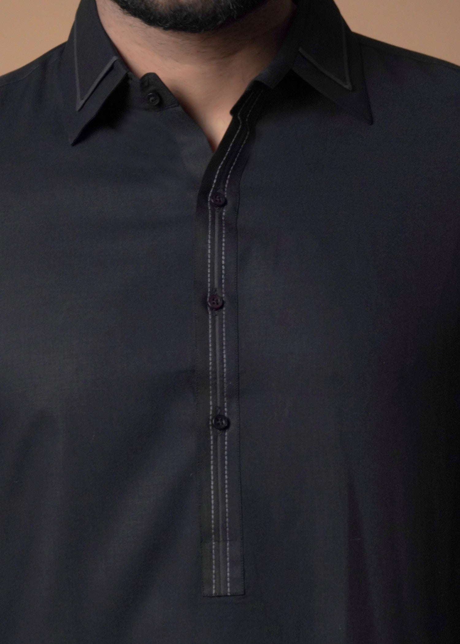 cotton viscose Shalwar Kameez in Black