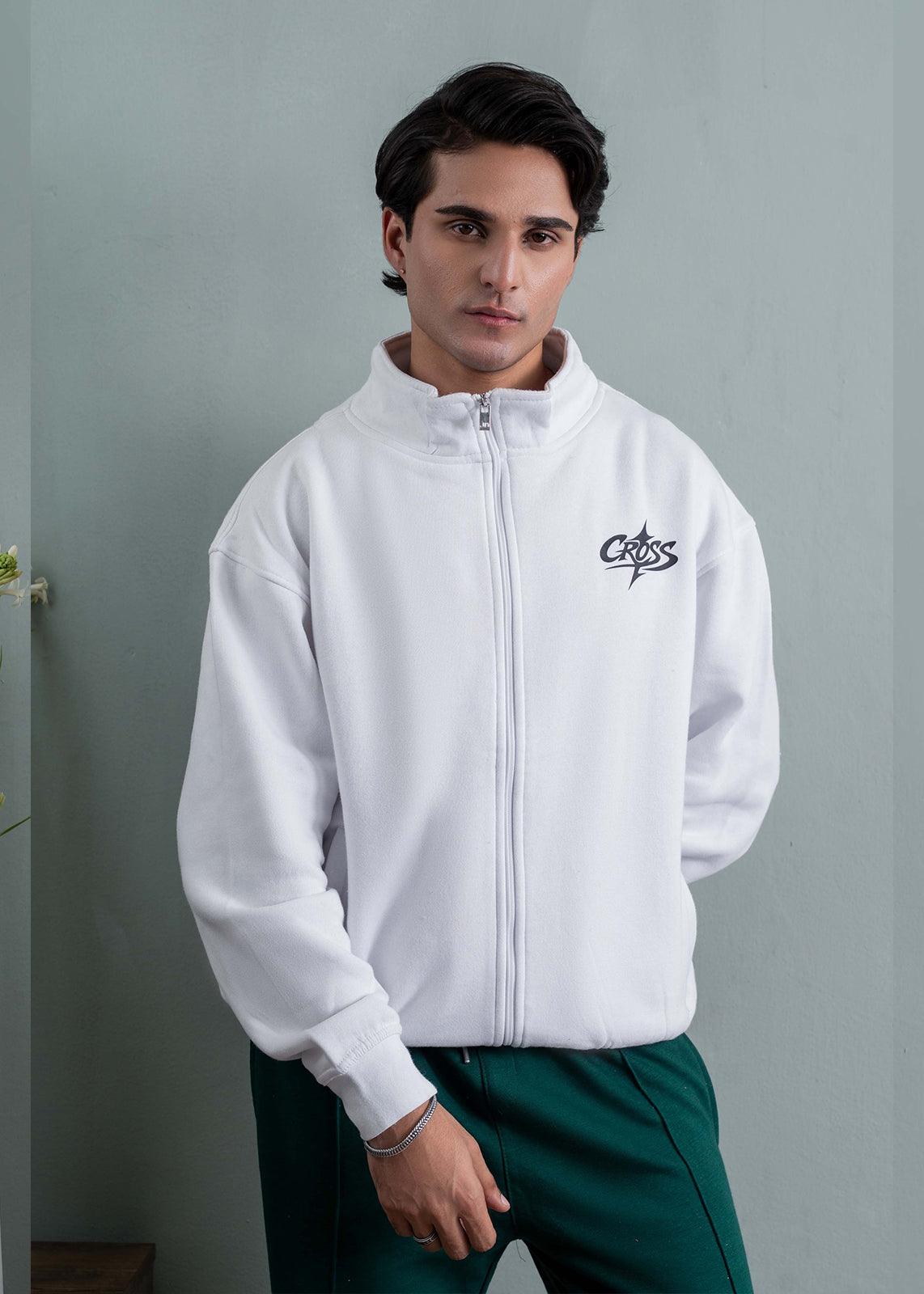 fleece Jacket in White