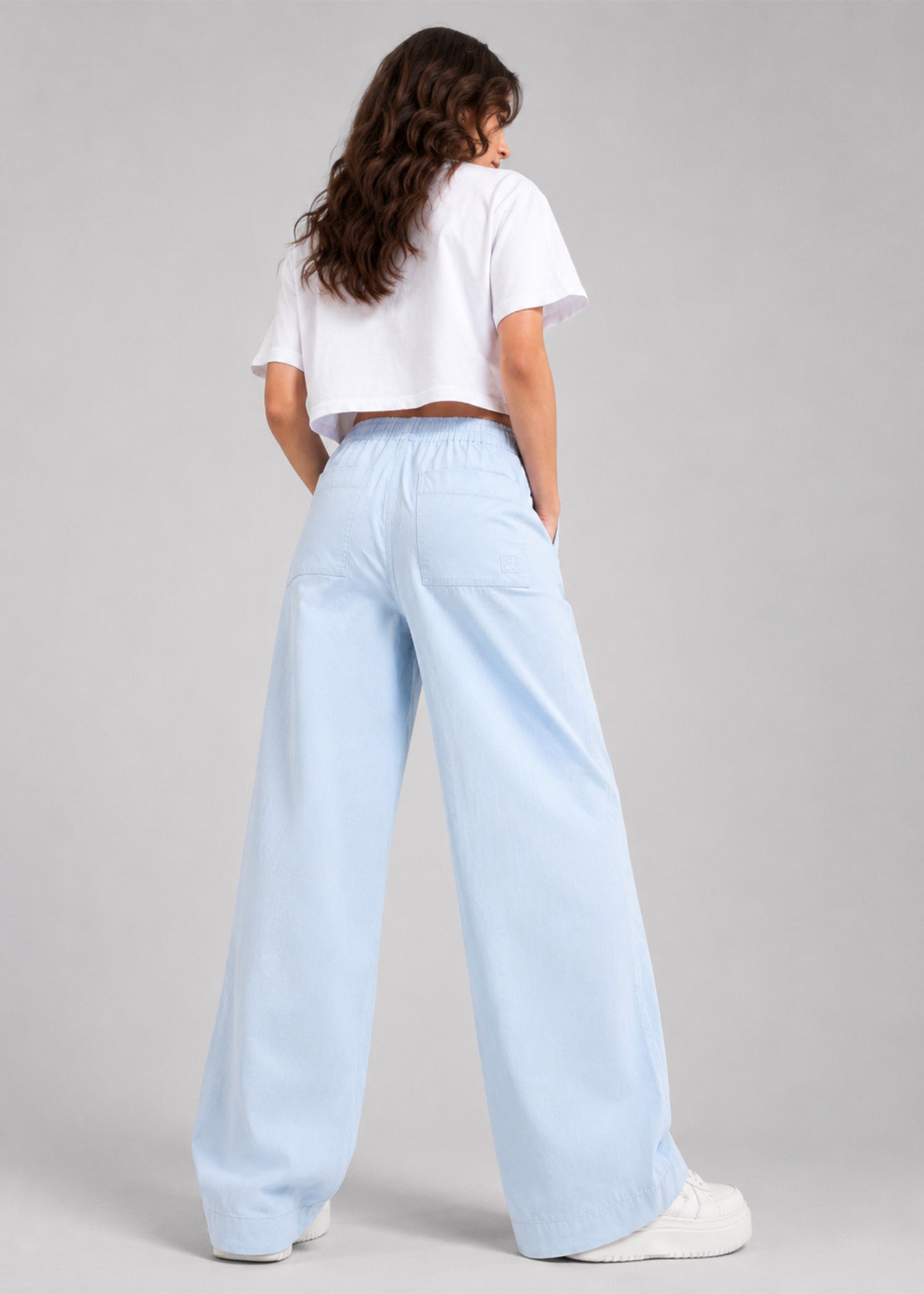 cotton Pants in Sky blue