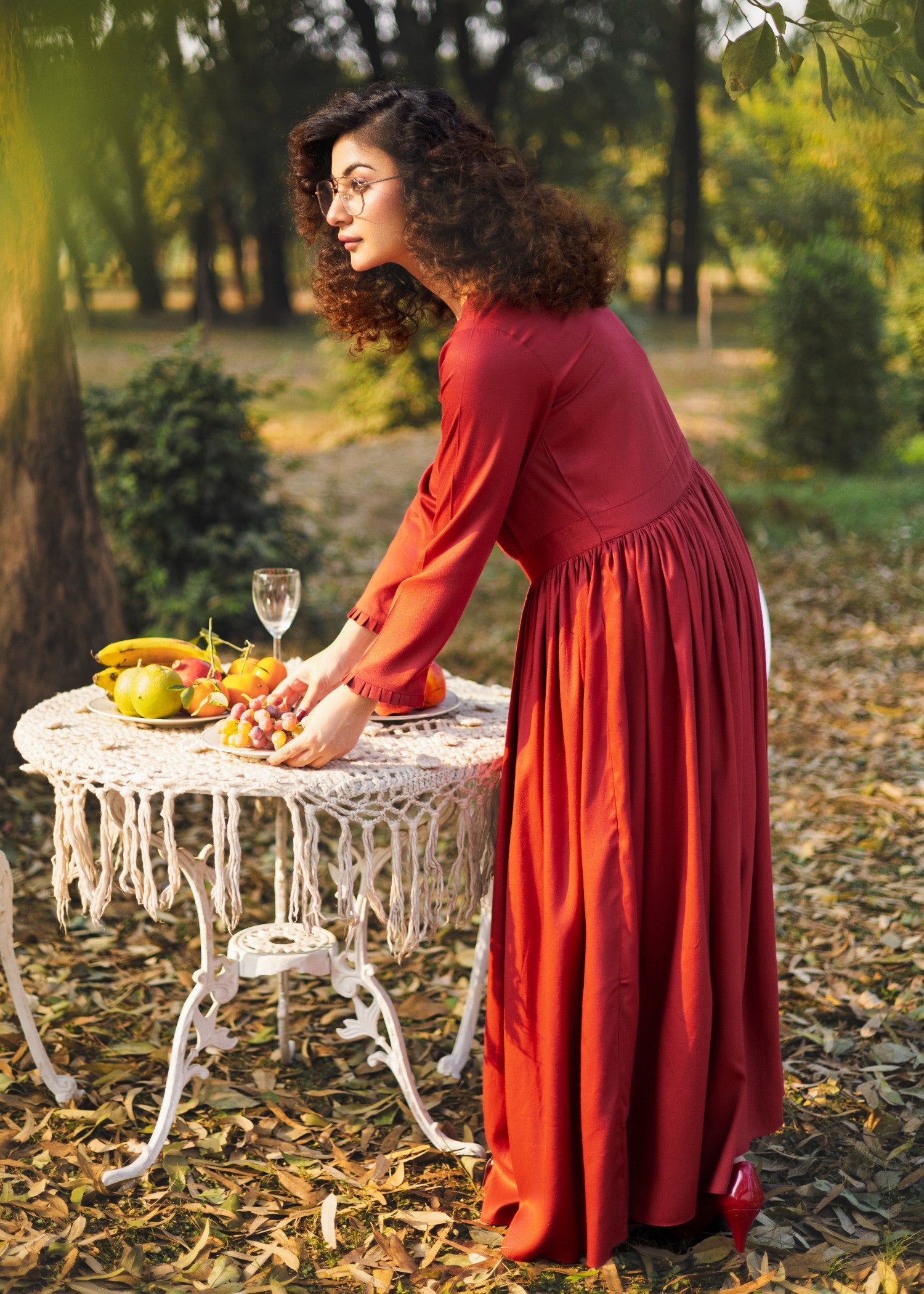 pure marina Maxi in Imperial red