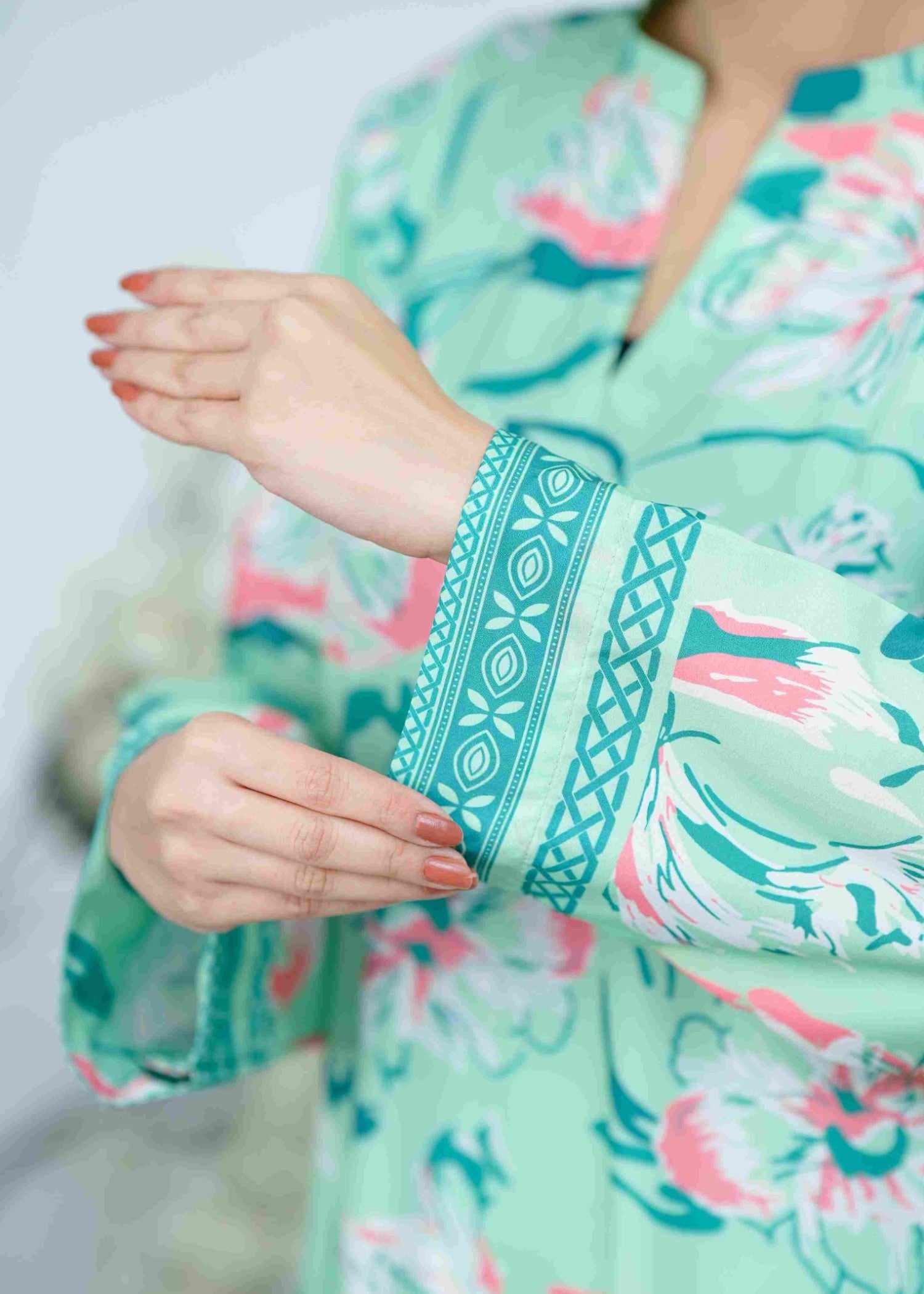 crepe Co Ord Sets in Mint green