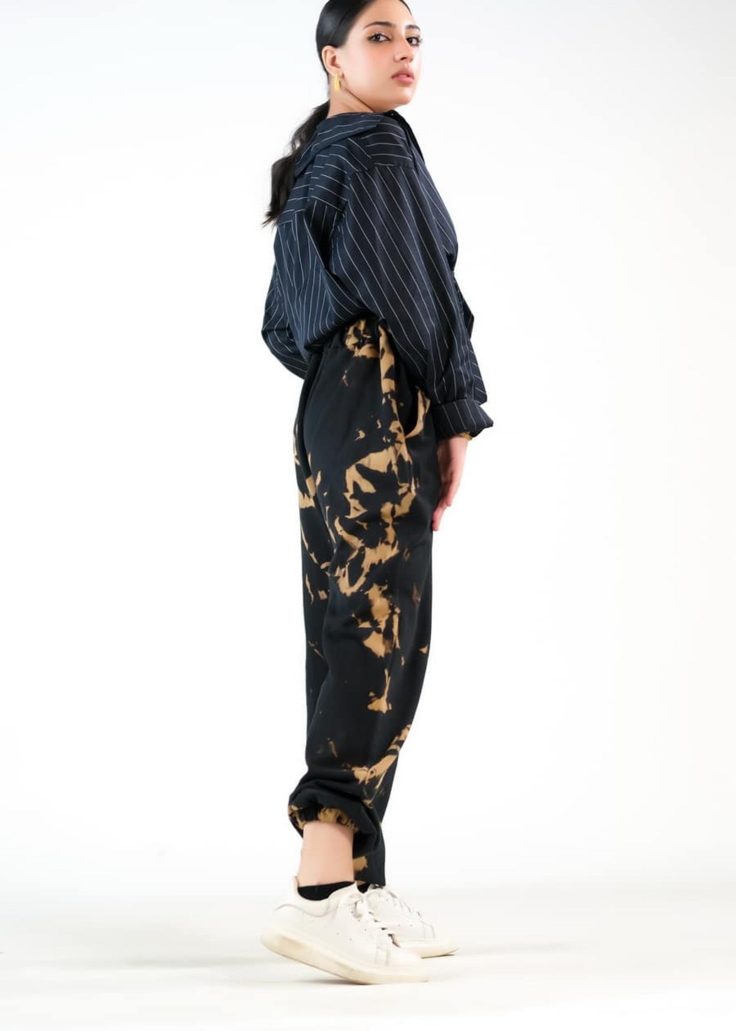 crepe Trousers in Black