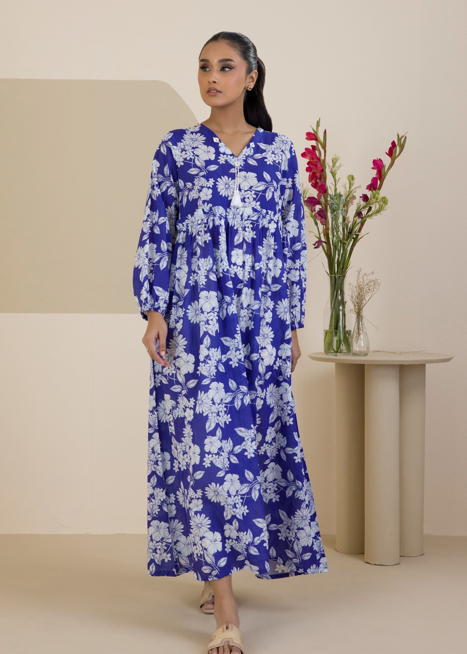 lawn Maxi in Blue