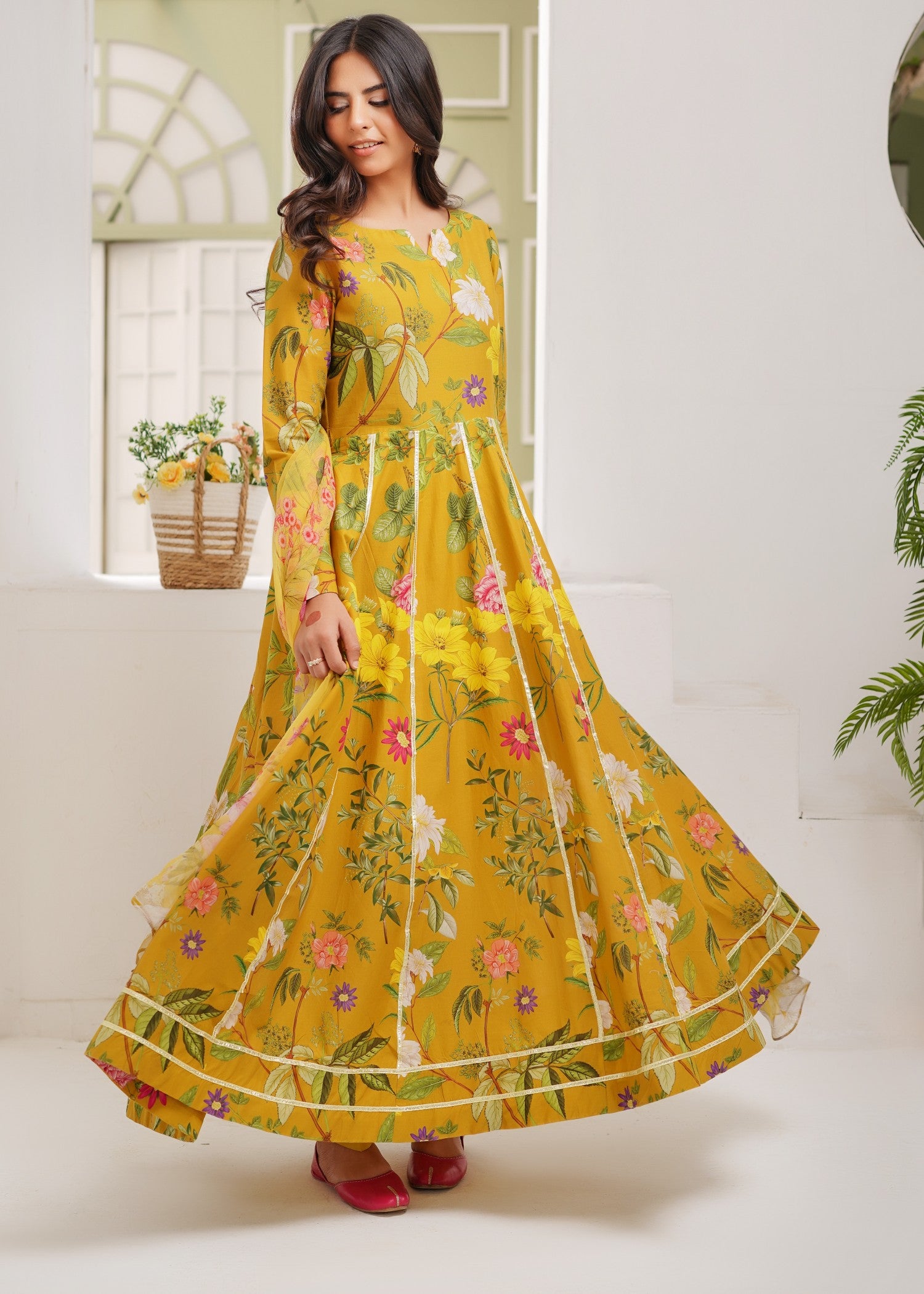 lawn Maxi in Mustard