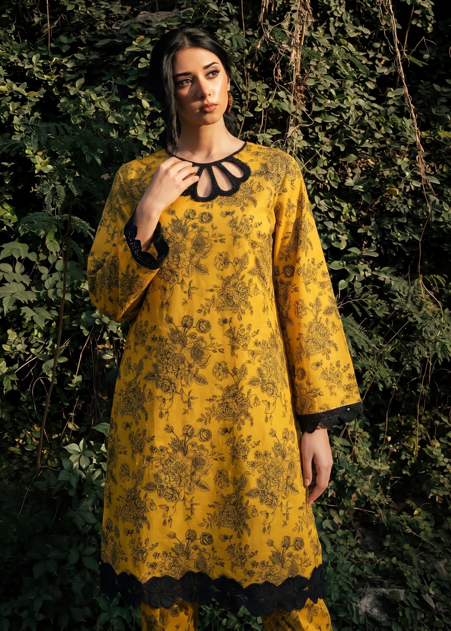 cotton Co Ord Sets in Mustard
