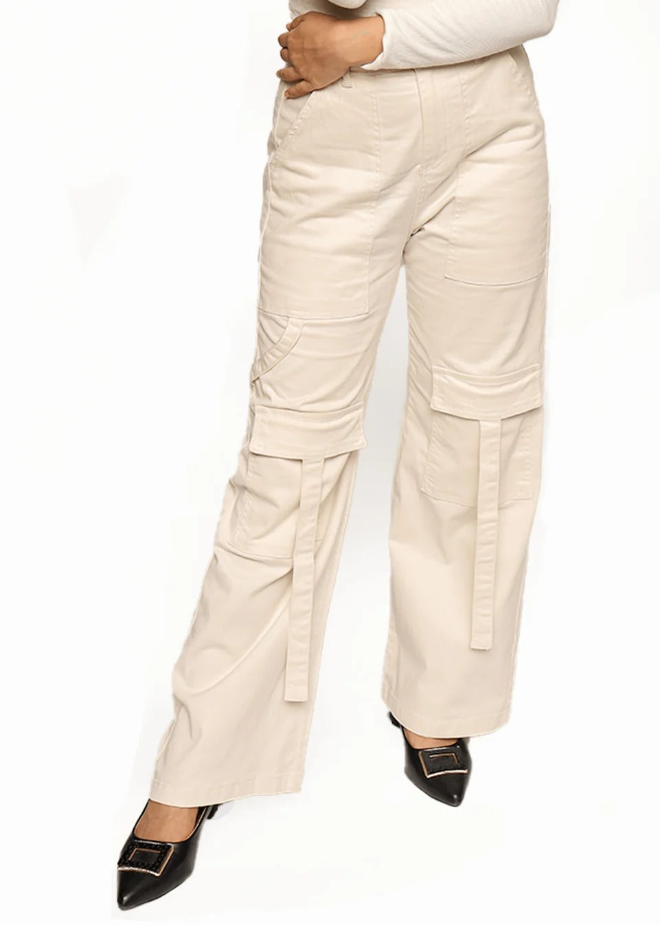 canvas Pants in Beige