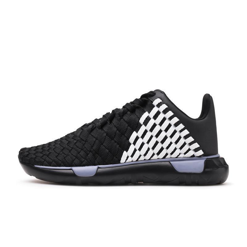 Summer pure hand-woven running shoes Korean version of the tide retro light breathable mesh shoes men's sports shoes 8213