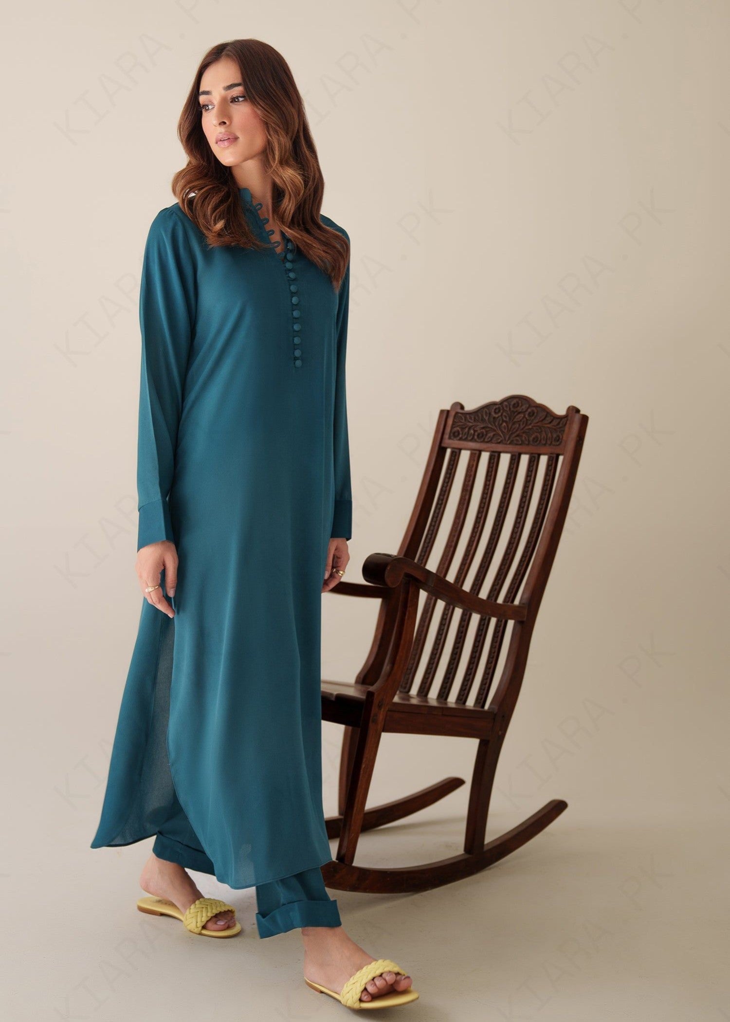 tropical Co ord Sets in Teal
