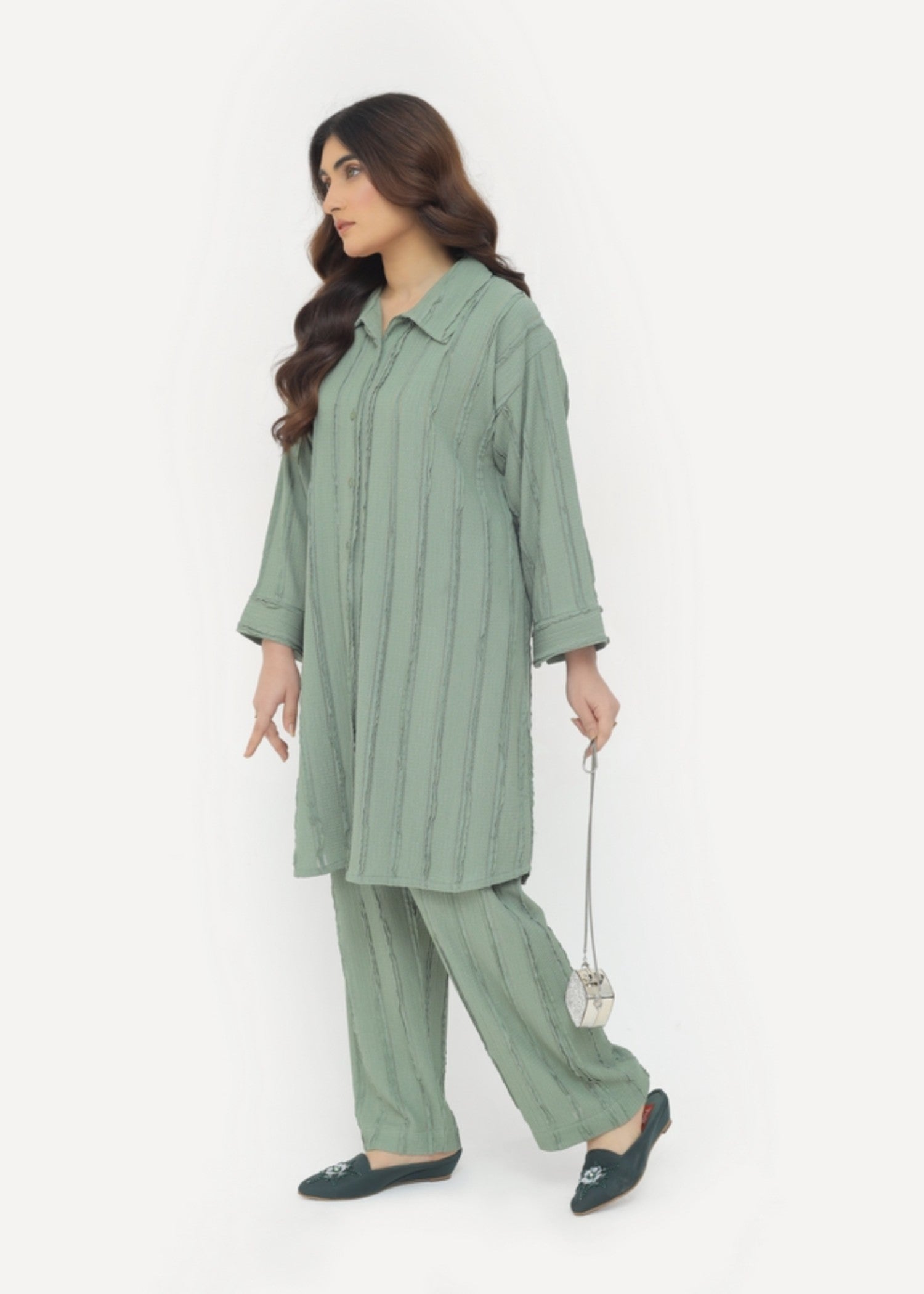 polycotton Co ord Sets in Forest green